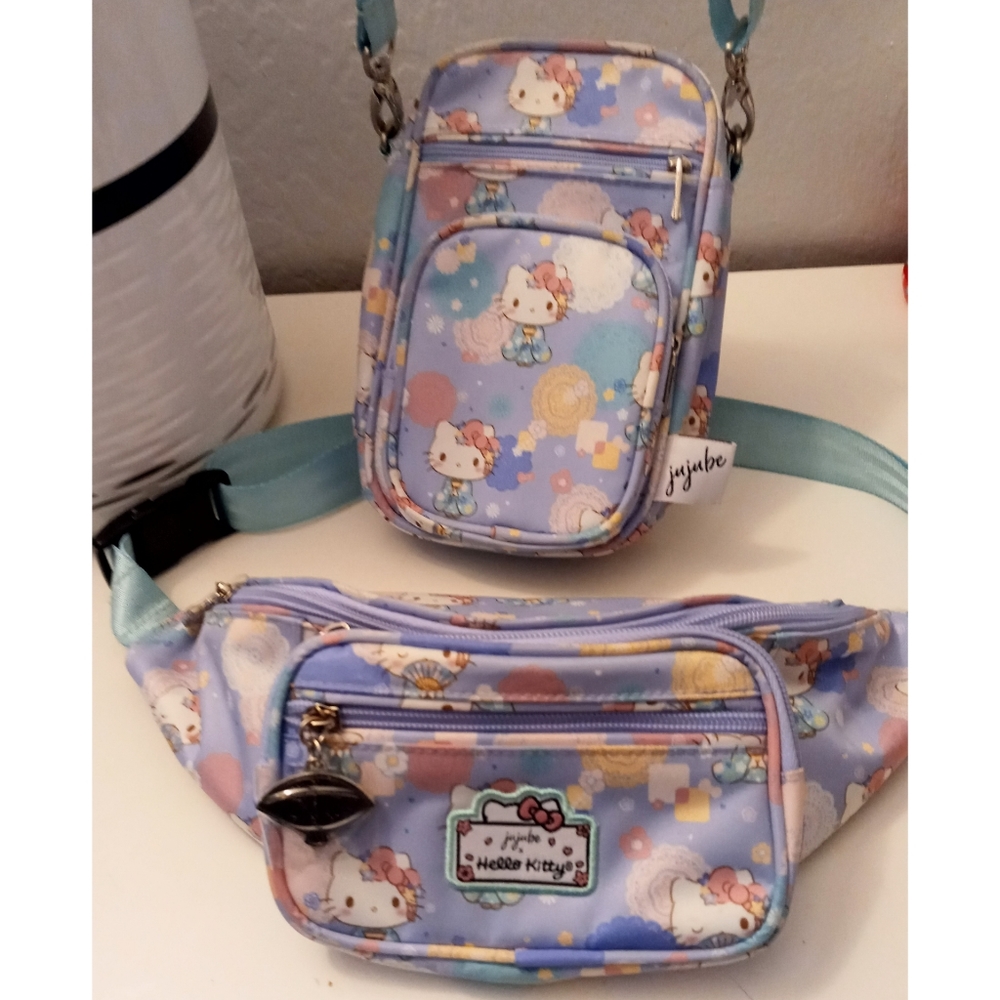 Hello Kitty Jujube Cross body bag and fanny pack.
